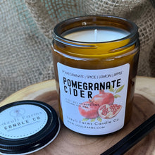 Load image into Gallery viewer, Pomegranate Cider Candle | Fall Collection | Natural Soy Wax Candle | Pomegranate Apple Cinnamon Spice