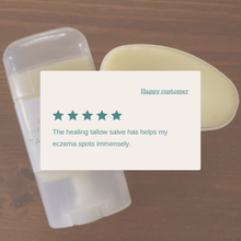 Load image into Gallery viewer, Tallow Salve Stick | Botanically Infused Healing Tallow Balm