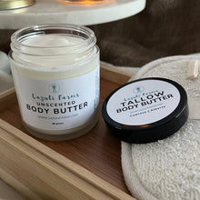 Load image into Gallery viewer, Tallow Body Butter | Unscented for Sensitive Skin and Babies | Whipped Tallow Balm Cream | All-Natural Daily Moisturizer