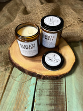 Load image into Gallery viewer, Alberta Cowboy Candle | Natural Soy Wax Candle | Leather Suede Patchouli Fir Sandalwood Spice