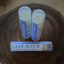 Load image into Gallery viewer, Lavender &amp; Shea Lip Balm  | Shea Butter + Tallow + Beeswax | Natural Lip Moisturizer
