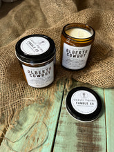 Load image into Gallery viewer, Alberta Cowboy Candle | Natural Soy Wax Candle | Leather Suede Patchouli Fir Sandalwood Spice