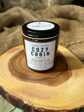 Load image into Gallery viewer, Cozy Cabin Candle | Natural Soy Wax Candle | Mahogany Cedarwood Oak Musk Smoke Apple Geranium