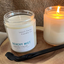 Load image into Gallery viewer, Beachy Mist Candle | Natural Soy Wax Candle | Driftwood Sea Salt Lavender Rum Bergamot Plum Amber
