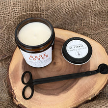 Load image into Gallery viewer, Book Lover Candle | Natural Soy Wax Candle | Sandalwood Sage Musk Papaya Jasmine Wintergreen