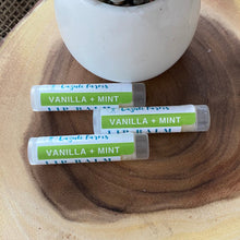 Load image into Gallery viewer, Vanilla &amp; Mint Lip Balm  | Shea Butter + Tallow + Beeswax | Natural Lip Moisturizer