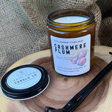 Load image into Gallery viewer, Cashmere Plum Candle | Fall Collection | Natural Soy Wax Candle | Plum Jasmine Tonka Oud Rosehip Santal