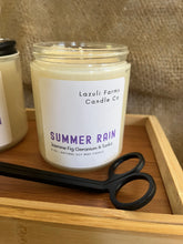 Load image into Gallery viewer, Summer Rain Candle | Natural Soy Wax Candle | Jasmine Geranium Tonka Bean Vanilla Musk Orange Blossom Patchouli