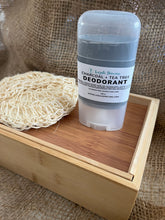 Load image into Gallery viewer, Tallow Deodorant | Charcoal and Tea Tree | With Arrowroot + Zinc + essential oils + beeswax | Baking Soda Free