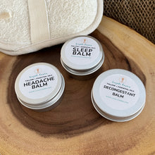Load image into Gallery viewer, Bundle or Gift Set  of Aromatherapy Balms | Natural Tallow | Headache, Sleep, and Decongest Salves
