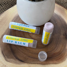 Load image into Gallery viewer, Tinted Zinc Lip Balm with SPF 15 Protection | Zinc + Tallow + Beeswax | Natural Lip Moisturizer